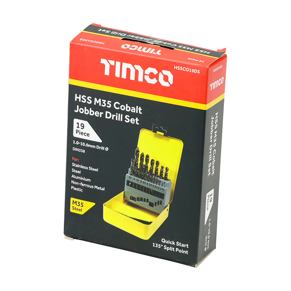 Timco Ground Jobber Drills Set - Cobalt M35
