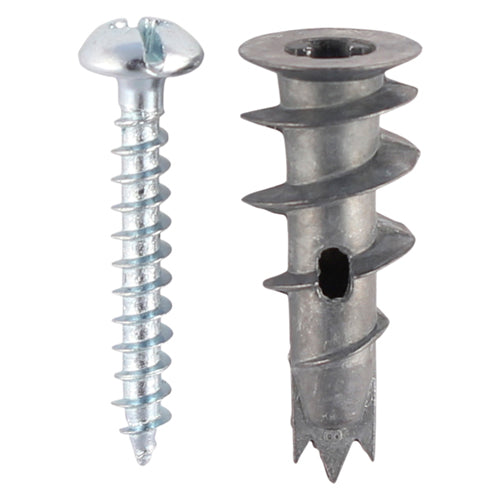 Metal Speed Plugs & Screws - Zinc 31.5mm (Box of 100)