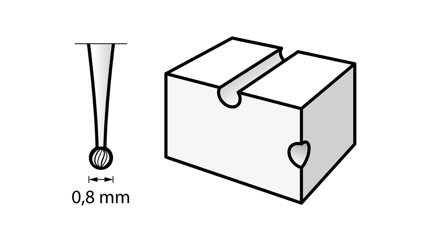 Dremel Engraving Cutter 0.8 mm (105)